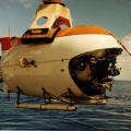 Спуск аппарата МИР1 на воду 1987