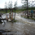 Наводнение на базе. Река Энач